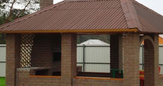Беседка из кирпича под ключ в Пыть-яхе цена от 3240 рублей - Строй-Пть